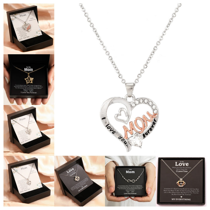 Muttertag Halskette Geschenk box Modeschmuck